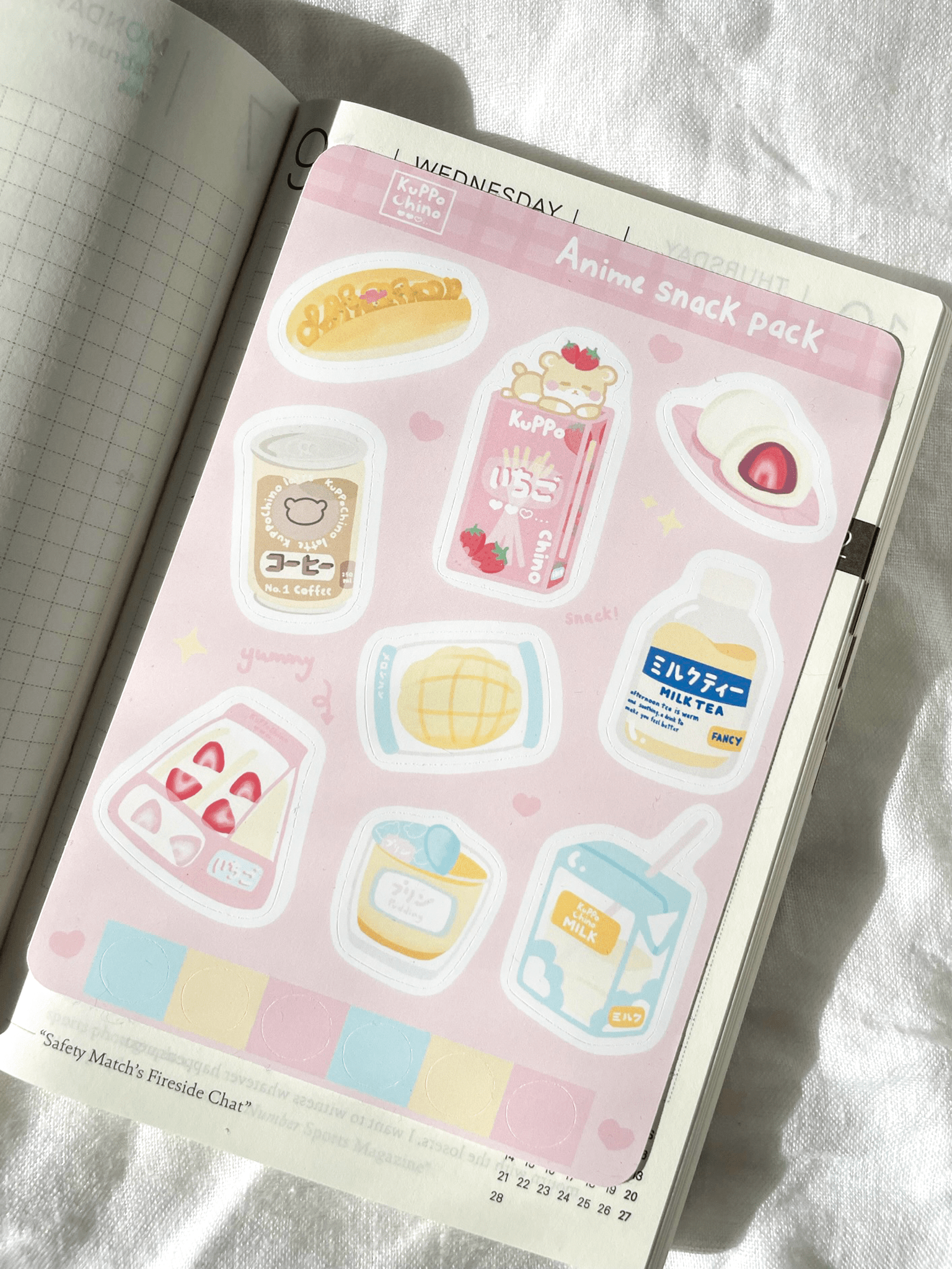 Kuppochino Cafe Anime Snack Pack Sheet