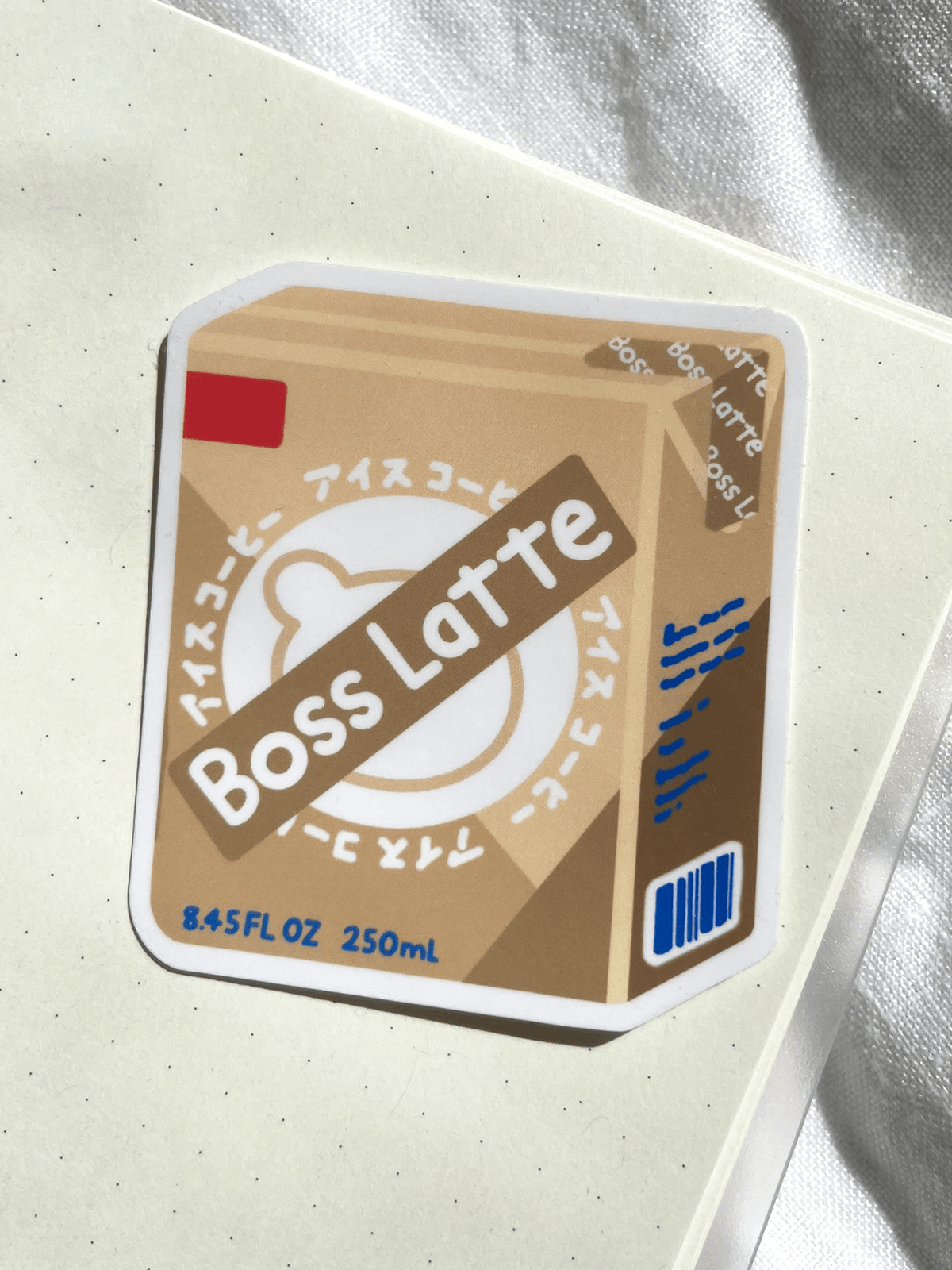 Kuppochino Cafe Boss Latte Vinyl Sticker