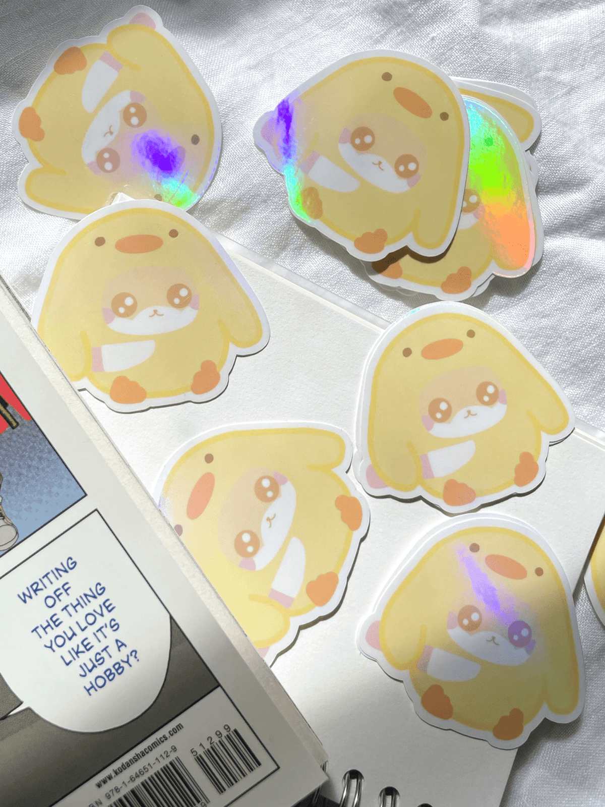 Kuppochino Cafe Holographic Duckie Vinyl Sticker