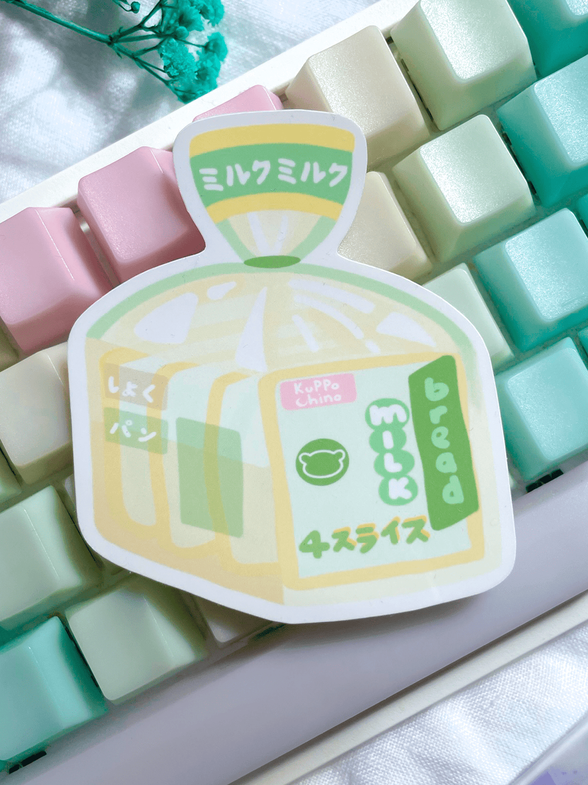 Kuppochino Cafe Matcha Shokupan Vinyl Sticker