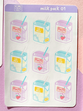 Kuppochino Cafe Milk Pack 01 Sheet